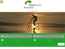 Tablet Screenshot of biketeam-radreisen.de